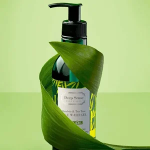 ژل شستشو صورت دیپ سنس حاوی عصاره درخت چای و بامبو Deep sense