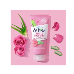 اسکراب ملایم تسکین دهنده گل رز و آلوئه ورا سینت ایوزSt Ives Gentle Smoothing Scrub