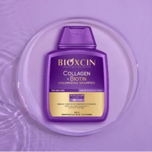 شامپو ضد ریزش و حجم دهنده کلاژن و بیوتین بیوکسین 300 میل BIOXCINE