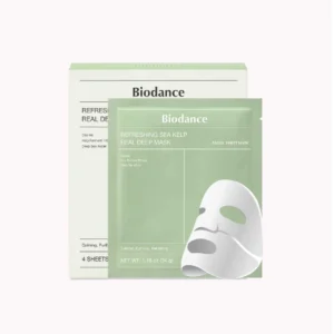 ماسک ورقه ای ضد جوش و کنترل چربی بایودنس با جلبک دریایی رنگ سبز 34گرم Biodance